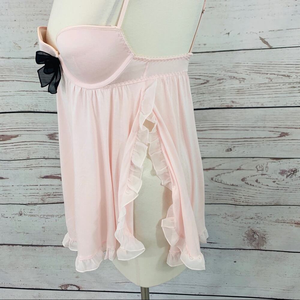 Victoria’s Secret pink negligee ruffles - Picture 3 of 6